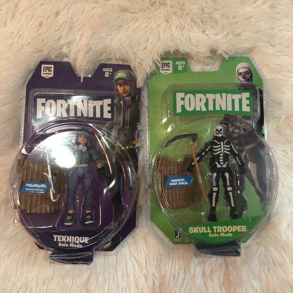 Fortnite Toys New Fortnite Teknique And Skull Trooper Solo